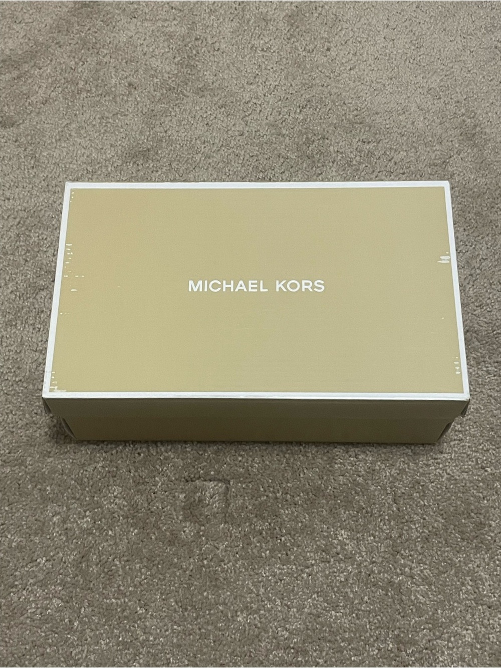 Michael Kors Gold Tone Shoe Box